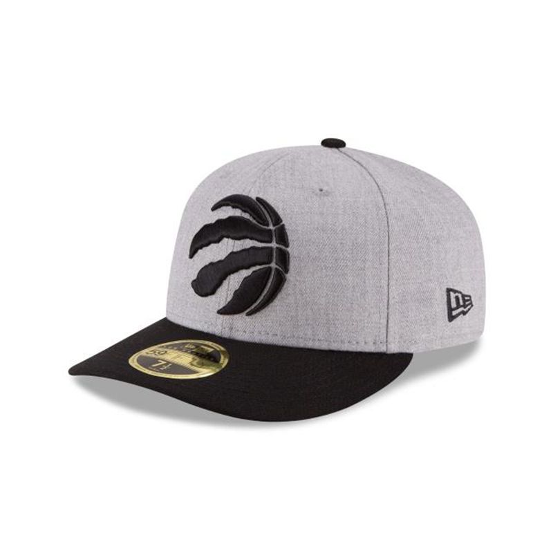 NBA Toronto Raptors Heather Low Profile 59Fifty Fitted (KTM3989) - Grey New Era Caps